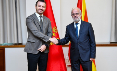 Xhaferi në takim me Dukaj: RMV dhe Mali i Zi do të vazhdojnë me sukses rrugën drejt BE-së