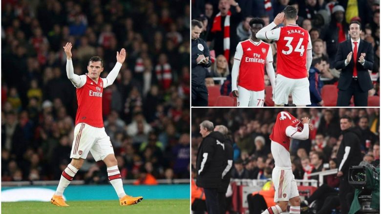 Granit Xhaka hapet dhe flet pas largimit nga Arsenali: Ai ndalet te momenti me tifozët dhe heqja e shiritit të kapitenit