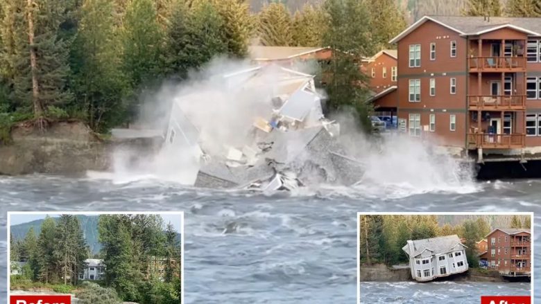 Pas shpërthimit të digës dhe shembjes së shtëpisë, flet çifti nga Alaska të cilëve ua “përpiu” uji pronën