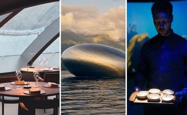 Restoranti futuristik në Norvegji, “lundron në ujë”