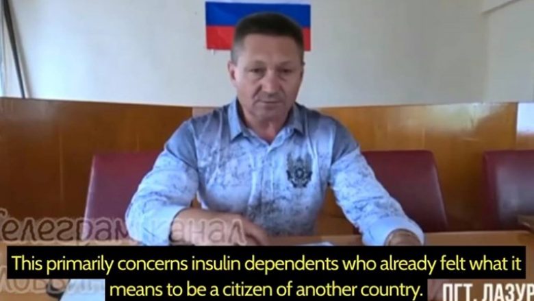 Rusët për ukrainasit në zonat e pushtuara: Ata që nuk kërkuan pasaportë ruse nuk do të marrin insulinë