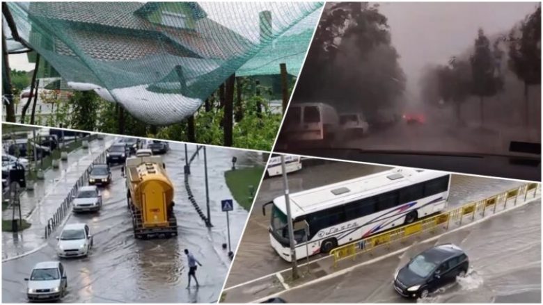 Stuhi të fuqishme goditën Serbinë – pamje dramatike shfaqen në rrjetet sociale