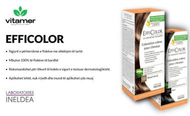 EffiColor – ngjyra natyrale për t’i dhënë flokëve tuaj ngjyrën e përsosur, pa paraben dhe shtesa tjera artificiale
