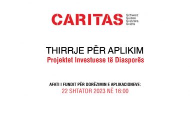 Projektet Investuese të Diasporës – Caritas-i Zviceran hap thirrjen për aplikime