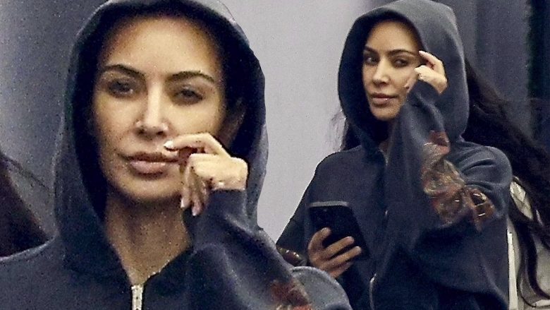 Kim Kardashian fotografohet pa makijazh në Los Angeles, mundohet të mos bie në sy teksa shkon te kirurgu plastik