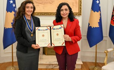 Presidentja Osmani e nderon Elbenita Kajtazin me titullin ‘Ambasadore Nderi e Republikës së Kosovës’