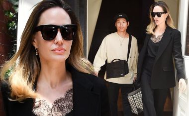 Angelina Jolie shfaqet me plot stil me djalin e saj Pax, pak pasi punuan për filmin e ri “Without Blood”