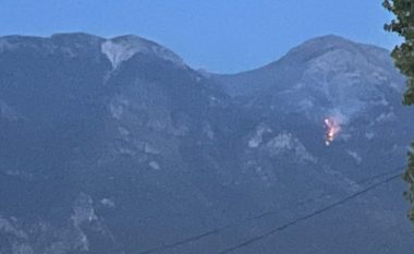 Vijon prej 10 ditësh aktive vatra e zjarrit në Malin e Gjallicës, digjen 10 hektarë me pisha