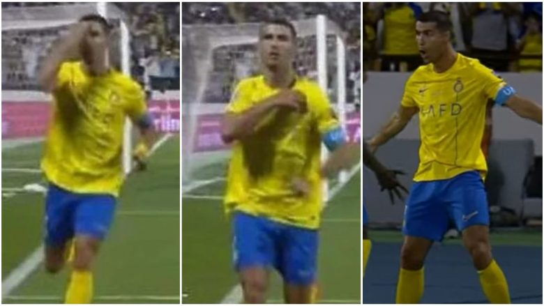 Ronaldo bën kryqin gjatë festimit të golit dhe shkakton shumë polemika në Arabinë Saudite