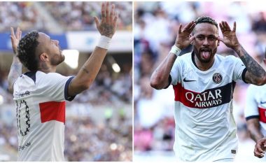 U rikthye në fushë pas pesë muajve, Neymar bën njërën nga paraqitjet më të mira në karrierë me dy gola të mrekullueshëm dhe një asistim