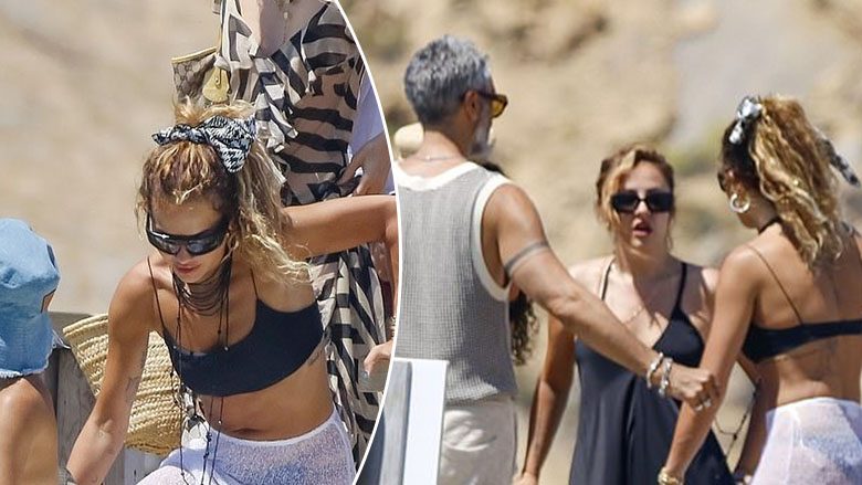 Rita Ora vazhdon të tregojë linjat trupore gjatë pushimeve me Taikan në Ibiza