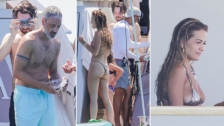 Rita Ora duket senzacionale me bikini të argjendta në Ibiza, ndërsa vazhdon pushimet me bashkëshortin dhe shoqërinë