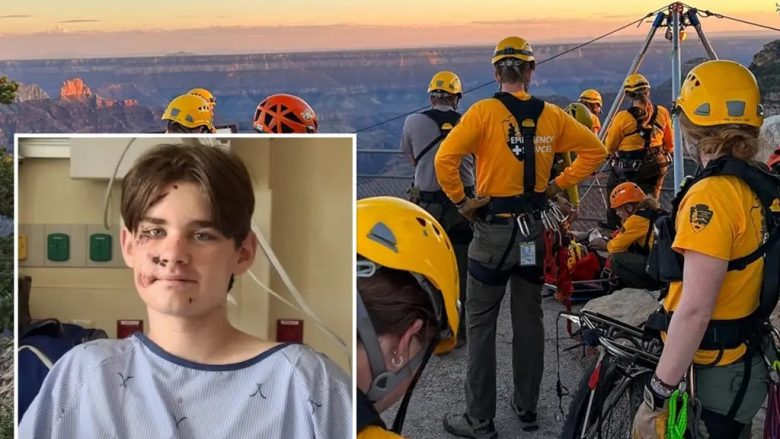 Adoleshenti ra nga një lartësi prej 30 metrash në Grand Canyon: Pas rënies, nuk mbaj mend asgjë