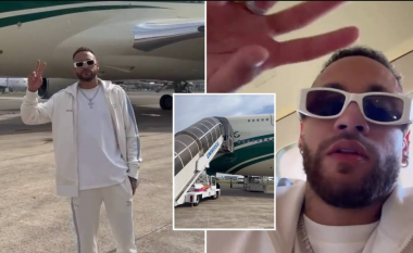 Është aeroplani më luksoz në botë, dalin pamjet brenda tij ku princi ia dërgoi Neymarit për të udhëtuar drejt Arabisë Saudite