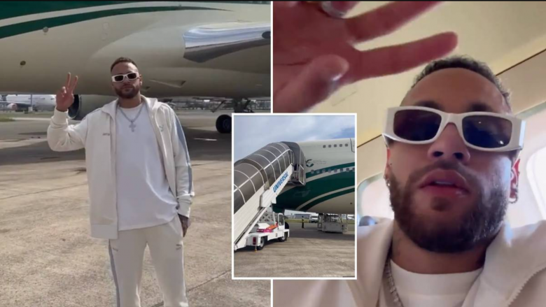 Është aeroplani më luksoz në botë, dalin pamjet brenda tij ku princi ia dërgoi Neymarit për të udhëtuar drejt Arabisë Saudite
