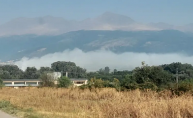 Ende del zjarr dhe tym nga deponia e djegur afër Tetovës, Pollogu nën tym