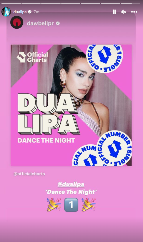 Kënga “Dance The Night” e Dua Lipës zë vendin e parë në Mbretërinë e Bashkuar