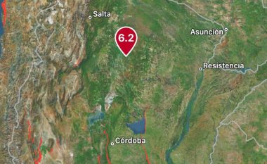 Tërmet me magnitudë 6.2 ballë godet Argjentinën