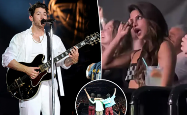 Priyanka Chopra shpërthen në lot teksa ndjek koncertin e bashkëshortit të saj Nick Jonas
