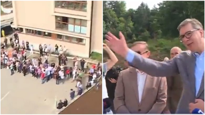 Moment i sikletshëm për Vuçiqin, përshëndet njerëzit me dorë por askush nuk e “bën hesap”