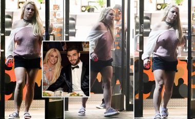 Britney Spears fotografohet për herë të parë pas ndarjes nga Sam Asghari, shihet e dërrmuar në një restorant