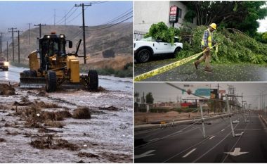 Skena dramatike nga Kalifornia: Uragani Hillary shkuli pemët, përmbyti rrugët