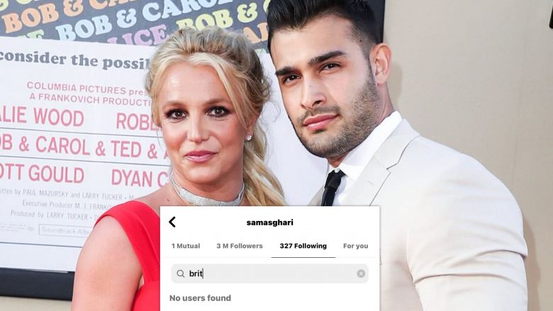 Sam Asghari e largon nga lista e ndjekësve në Instagram Britney Spearsin
