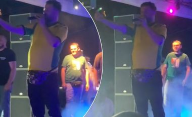 I gjuajnë me shkrepës gjatë koncertit në Drenas, MC Kresha largohet nga skena