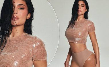 Kylie Jenner ekspozon linjat e përkryera të trupit në një fotosesion të ri provokues