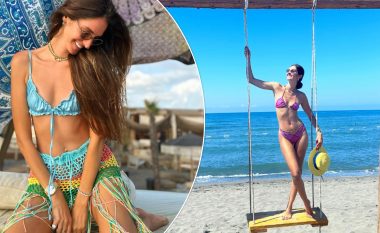 Pa grim dhe e veshur në bikini – Emina Çunmulaj sjell poza joshëse nga pushimet në Mal të Zi