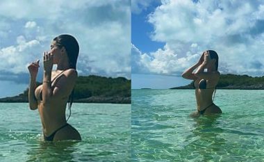 Kylie Jenner vë në pah linjat joshëse në bikini