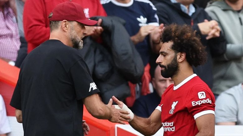 Klopp përgjigjet vetëm me katër fjalë për pyetjen rreth transferimit të Salah te Al Ittihad