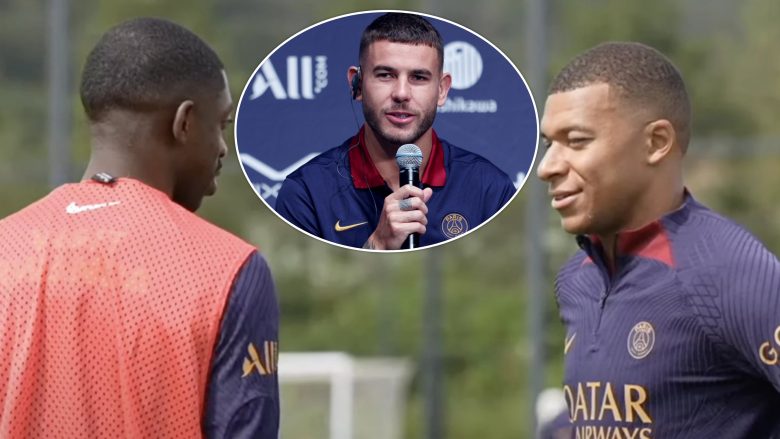 Skandal nga Lucas Hernandez në stërvitjen e PSG-së: Fyen rëndë Barcelonën në një bashkëbisedim mes Mbappes dhe Dembeles