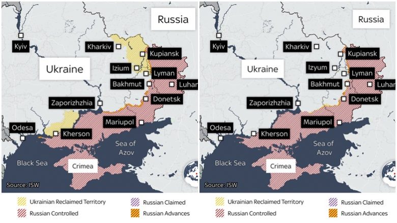 Hartat ilustrojnë se sa ka shënuar përparim Ukraina në kundërofensivën e saj – eksperti ushtarak tregon se çfarë mund të ndodhë më pas