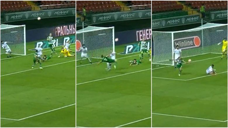 Bernard Berisha shënon super gol me gërshërë dhe asiston në fitoren e Akhmat Grozynit