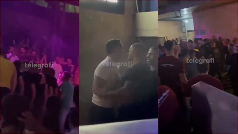 Pamje të siguruara nga Telegrafi të incidentit në një diskotekë në Budva – ku u tha se ishte sulmuar Dritan Abazoviq
