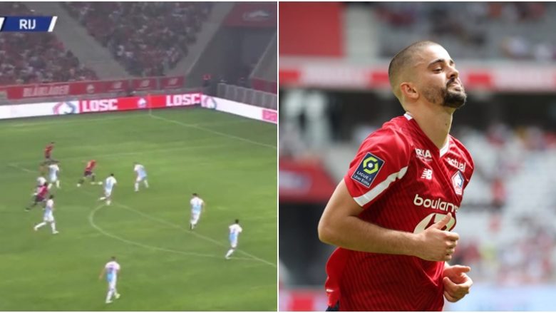 Edon Zhegrova realizon gol fantastik për Lillen në Ligën e Konferencës
