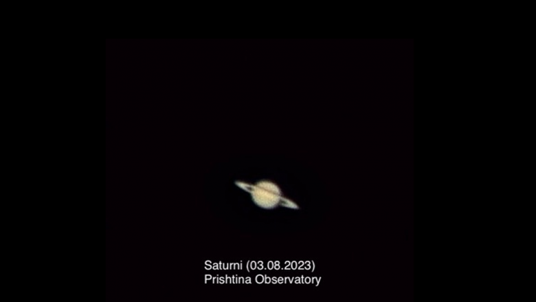 Një imazh spektakolar i Saturnit u shkrep nga Observatori i Prishtinës