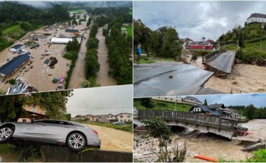 Përmbytjet në Slloveni mund të shihen edhe nga hapësira