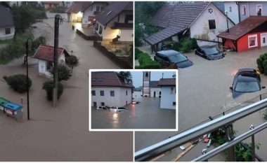 Lumenjtë bartin vetura, evakuimet kanë nisur - skena dramatike të përmbytjeve në Slloveni