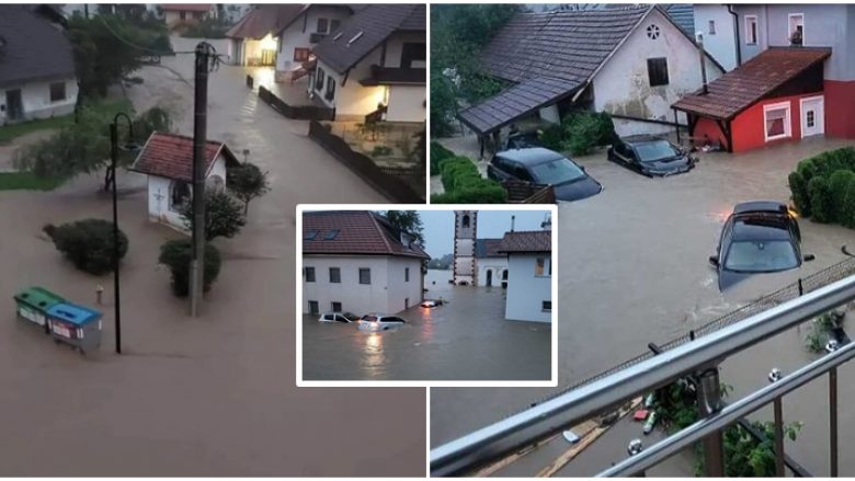 Lumenjtë bartin vetura, evakuimet kanë nisur – skena dramatike të përmbytjeve në Slloveni