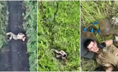 Ushtari i plagosur ukrainas vuri re një dron që fluturonte mbi të dhe mendoi se do ta vriste, por ja se çfarë ndodhi