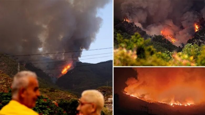 Zjarr i madh në Spanjë, evakuohen banorët e Tenerifes