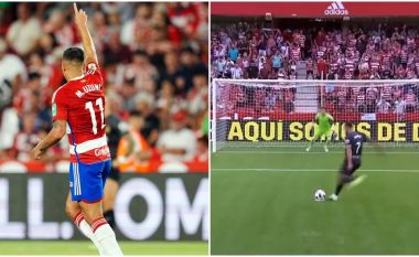 Myrto Uzuni shënon gol dhe mposht Mallorcën e Vedat Muriqit, sulmuesi i Kosovës humbi penaltinë