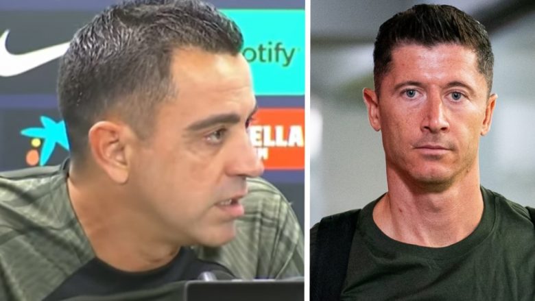 Xavi flet për gjendjen shpirtërore të Lewandowskit pasi sulmuesi nuk arriti të shënojë në dy ndeshje