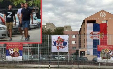 Pas kërcënimeve të Radoiqiçit, persona me simbole ruse shpalosin flamuj serbë në veri