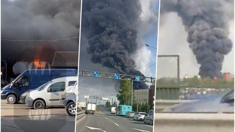 Një tjetër zjarr i madh shpërthen në Shën Petersburg, digjet një depo e madhe