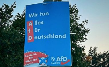 AfD e Gjermanisë vendosi një slogan të ndaluar nazist në posterat zgjedhore, alarmohet policia