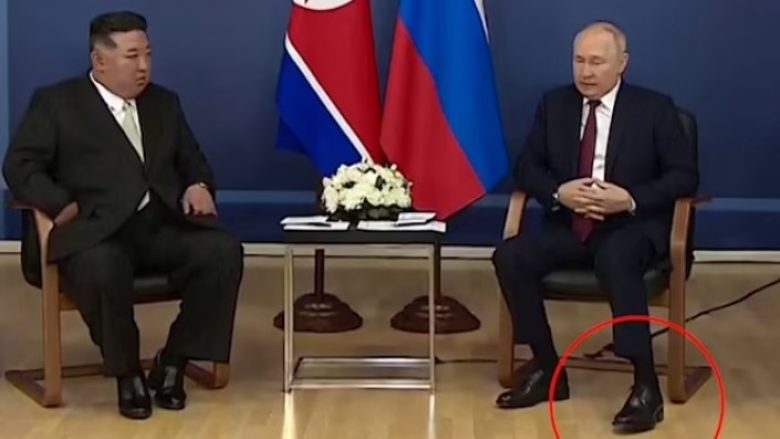 Putin gjatë takimit me Kimin bëri lëvizje të pakontrolluara me këmbën e majtë