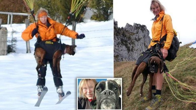 Gjyshja nga Zvicra që ka realizuar 500 hedhje me parashutë – në çdo aventurë e ka shoqëruar qeni